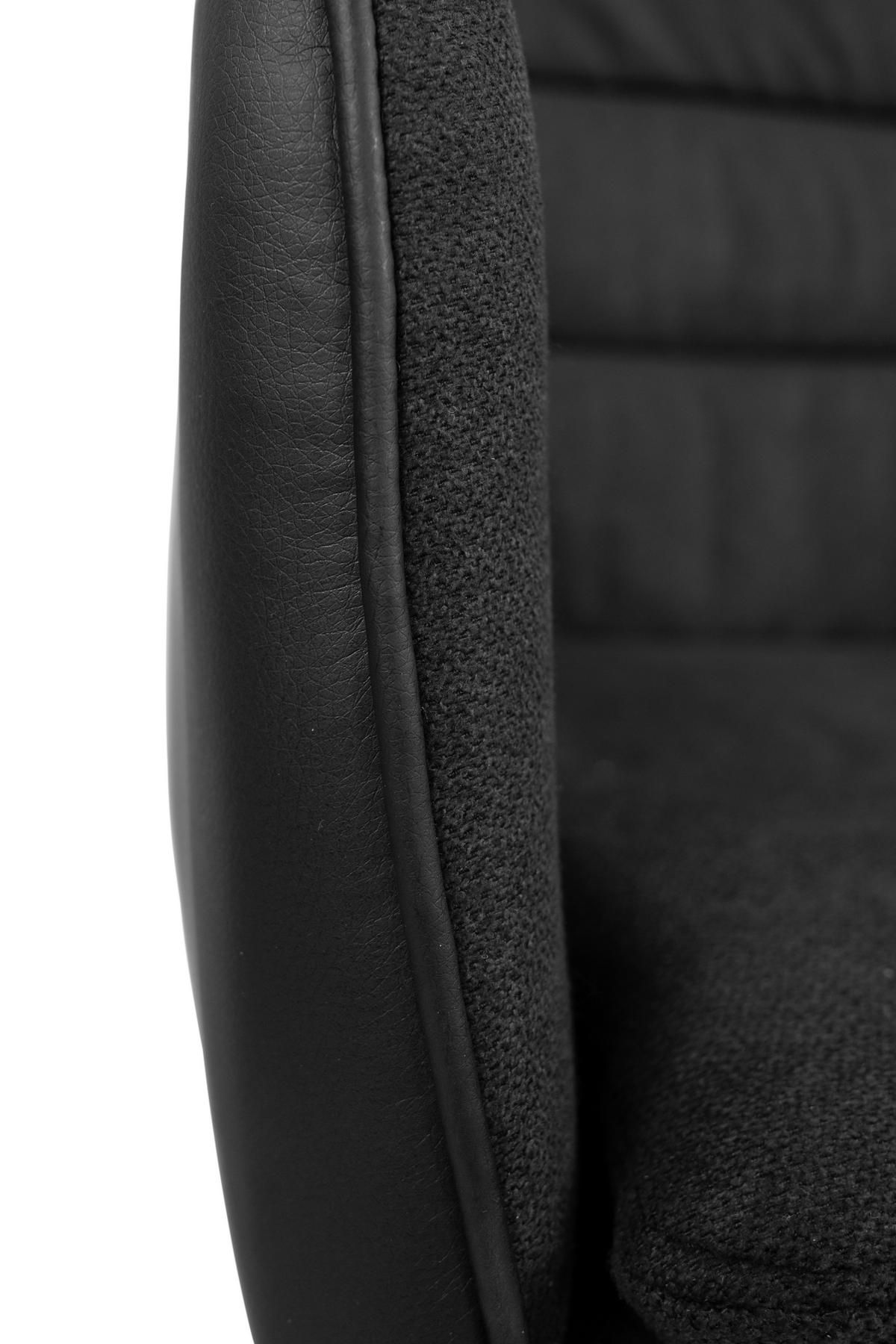 ARMLEHNSTUHL  in Stahl Lederlook, Mikrofaser  - Anthrazit/Schwarz, KONVENTIONELL, Holzwerkstoff/Textil (59/88/63cm) - MID.YOU
