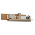 WANDBOARD  157,5/33,6/25 cm  - Eichefarben/Weiß, Design, Holz/Holzwerkstoff (157,5/33,6/25cm) - Dieter Knoll