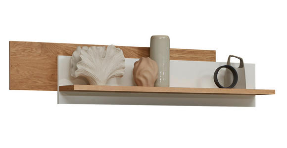 WANDBOARD  157,5/33,6/25 cm  - Eichefarben/Weiß, Design, Holz/Holzwerkstoff (157,5/33,6/25cm) - Dieter Knoll