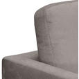 ECKSOFA Taupe Chenille  - Taupe/Silberfarben, KONVENTIONELL, Textil/Metall (284/143cm) - Carryhome