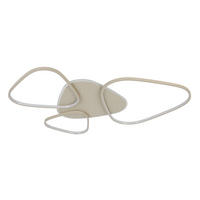 LED-DECKENLEUCHTE Alvia 102,5/72,5/5 cm   - Sandfarben, Design, Kunststoff/Metall (102,5/72,5/5cm) - Novel
