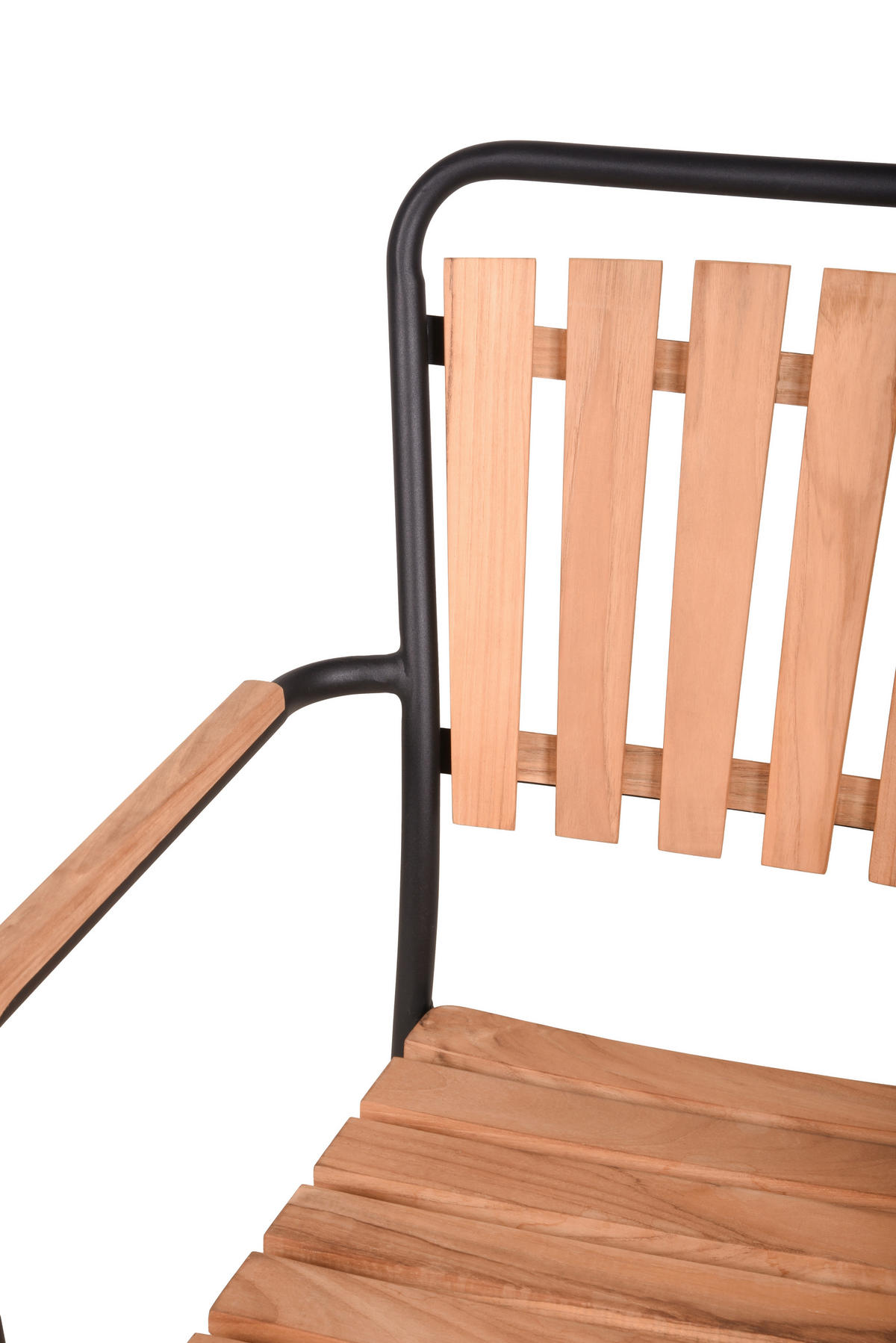 STAPELSTUHL in Holz, Metall Braun, Schwarz  - Schwarz/Braun, Basics, Holz/Metall (60/91/63cm) - Gardenson