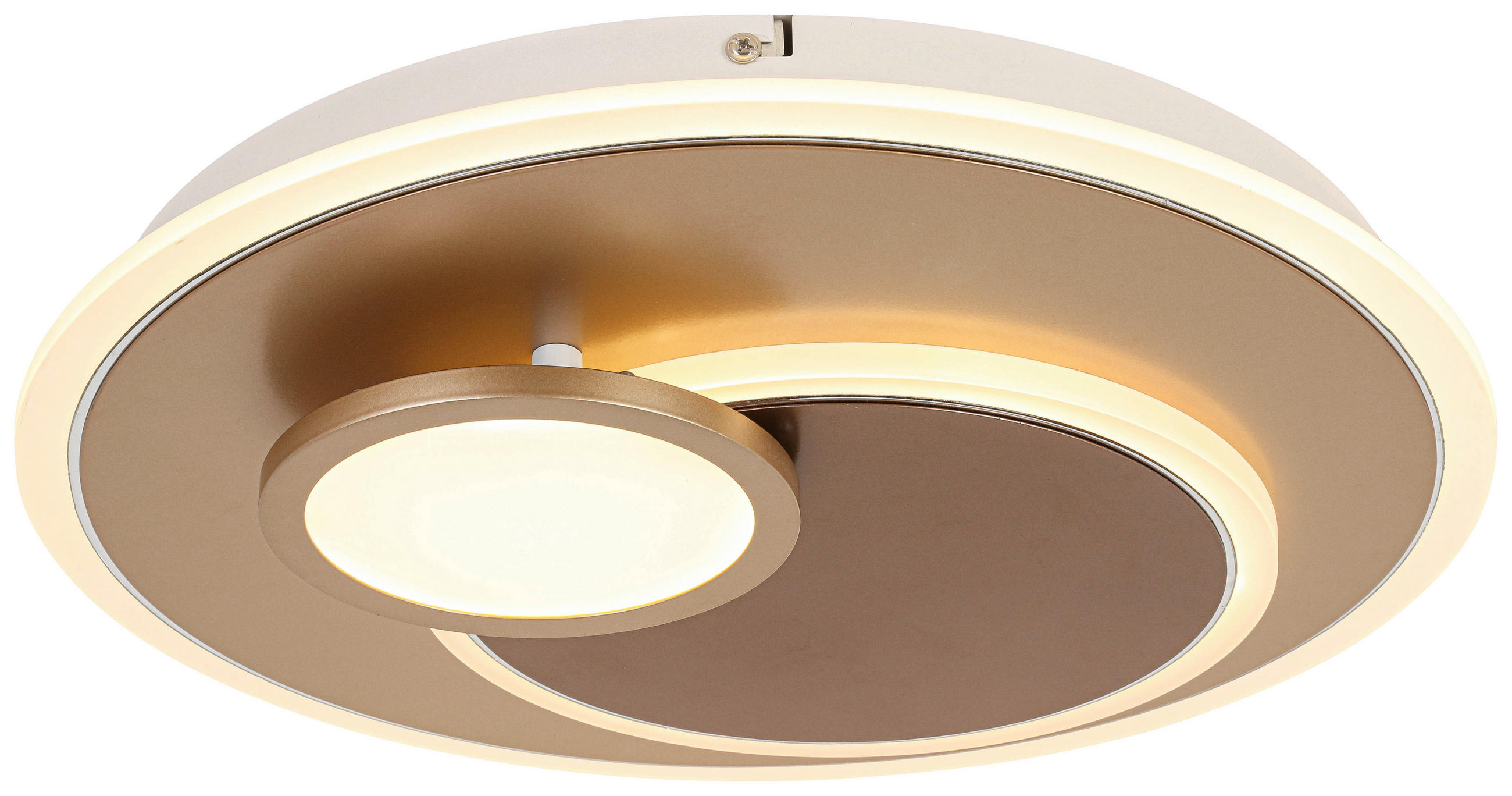 Novel Led-Deckenleuchte Weiß, Chrom, Cappuccino, Mokka 7 cm