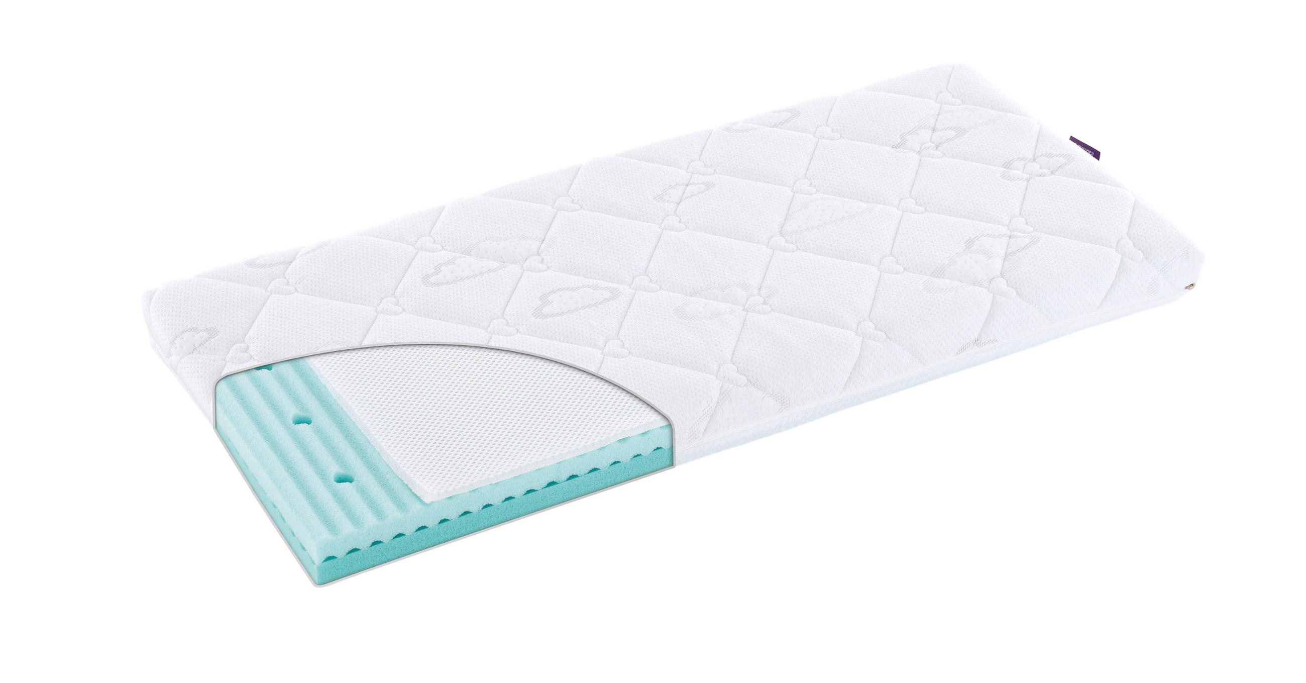 BEISTELLBETTMATRATZE Kleine Matratze AIR 90/50/7 cm  - Basics (90/50/7cm) - Träumeland