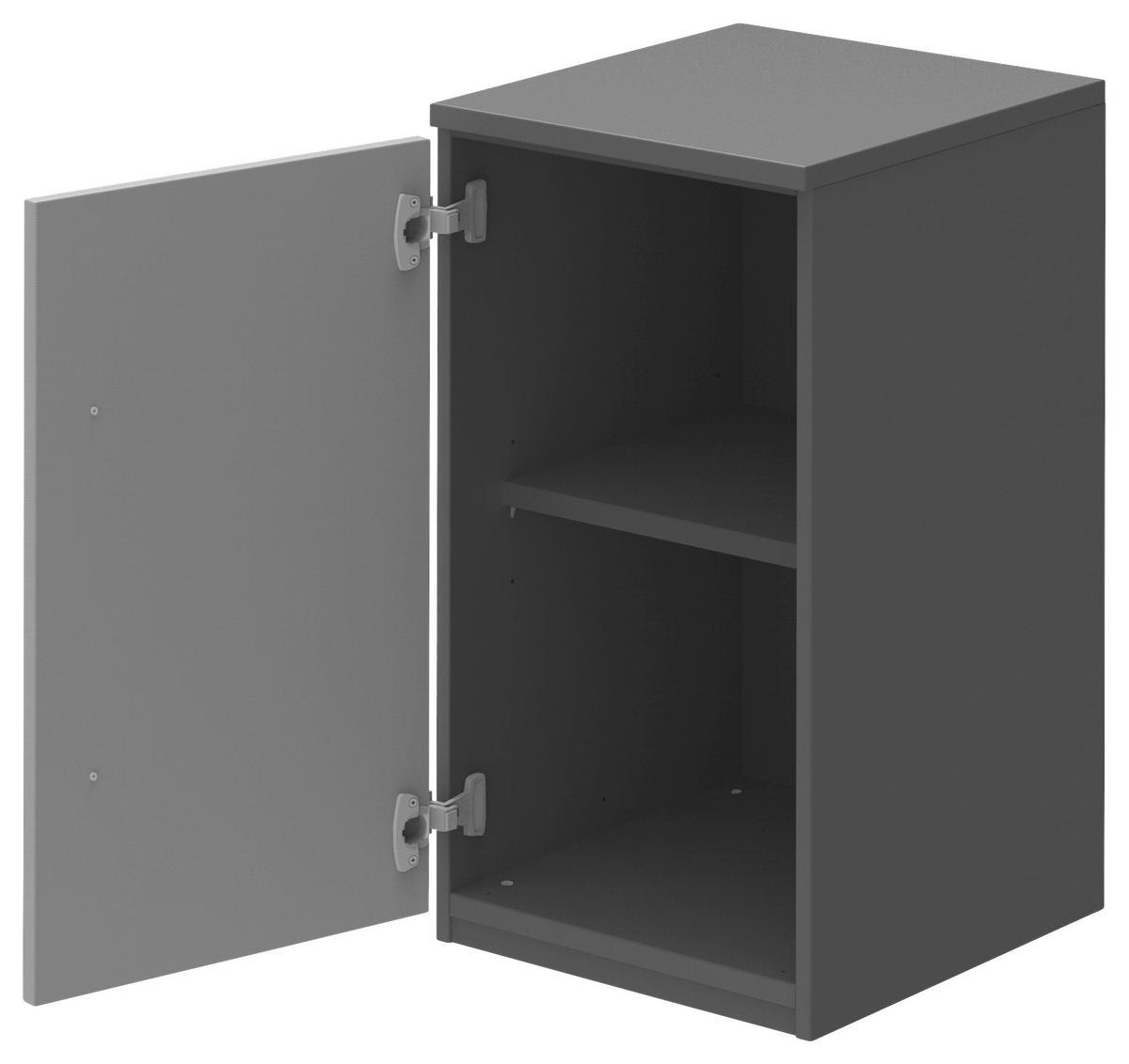 AKTENSCHRANK 40/76,5/43 cm  - Anthrazit/Hellgrau, Konventionell, Holzwerkstoff (40/76,5/43cm) - Moderano