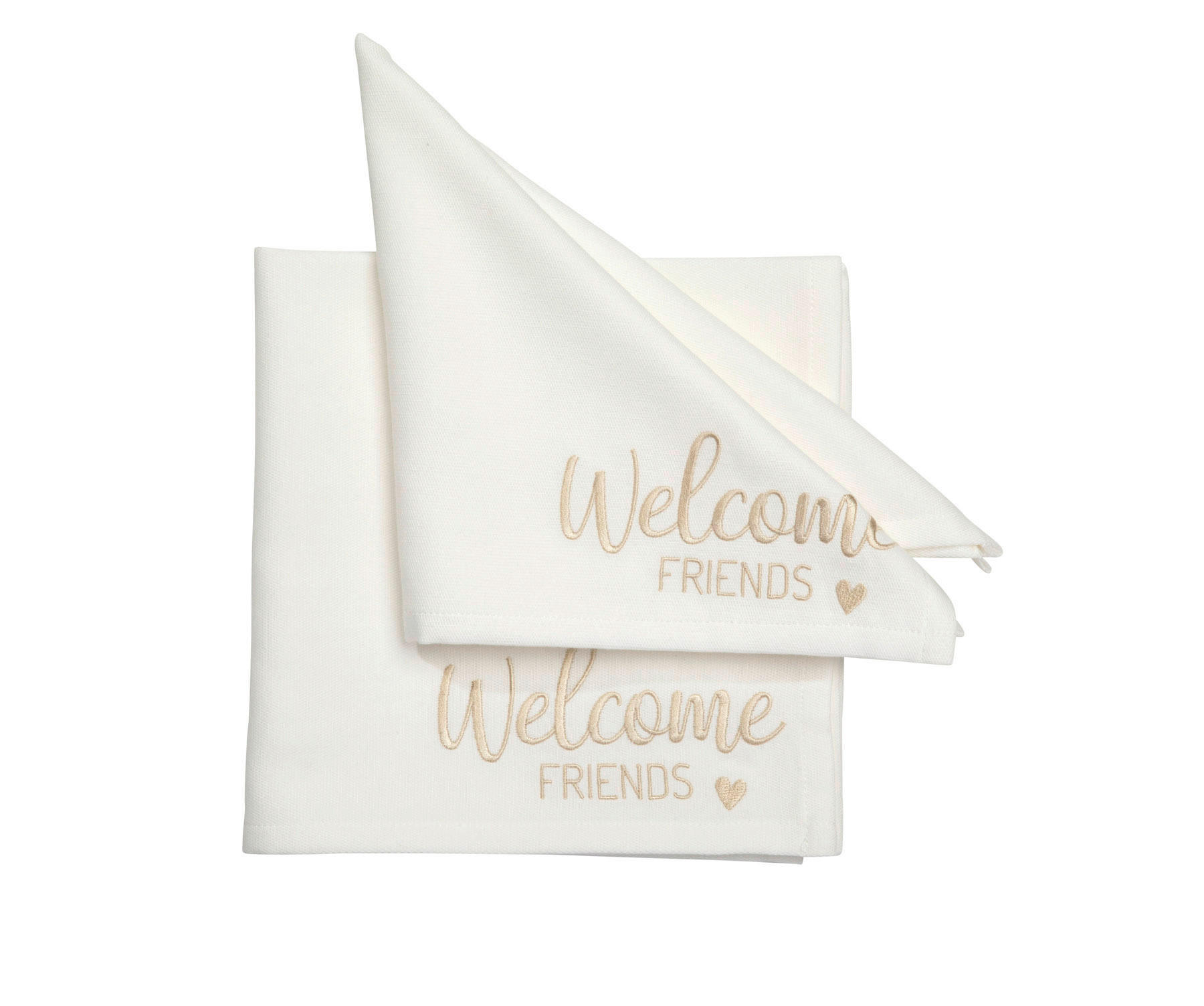 SERVIETTE 40/40 cm   - Weiß, Basics, Textil (40/40cm) - Pichler