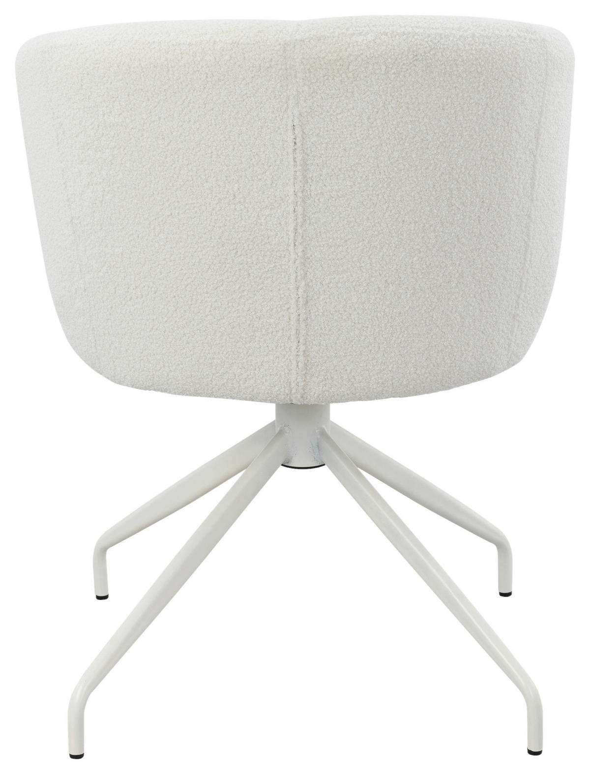 ARMLEHNSTUHL  Sitzfläche 360° drehbar, inklusive Armlehnen, automatische Rückholfunktion Teddystoff  Beige  - Beige, Design, Textil/Metall (59/79/60cm) - Milino
