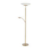 LED-STEHLEUCHTE 60/50/181 cm    - Messingfarben, Basics, Glas/Kunststoff (60/50/181cm) - Paul Neuhaus