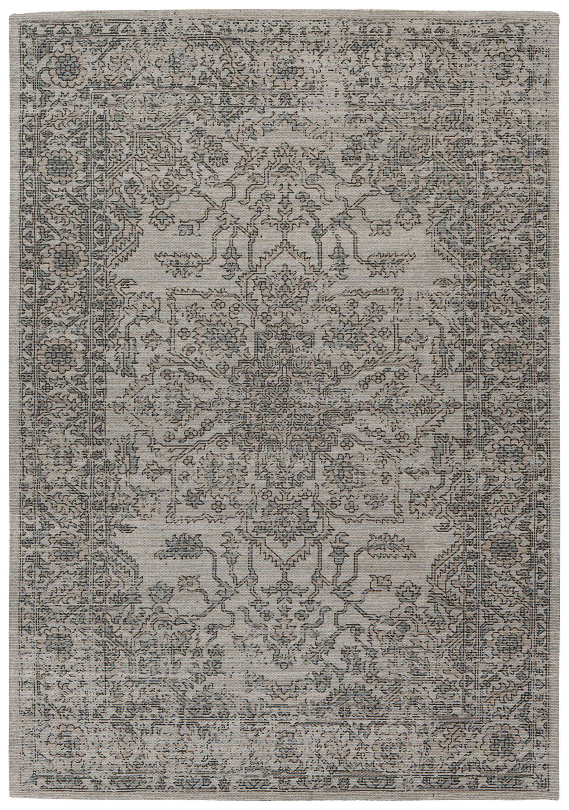 Kayoom Vintage-Teppich Percy 300 Grün, Taupe 80x150 cm