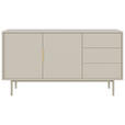 SIDEBOARD Viva  in 154/82/39 cm  - Kaschmir/Goldfarben, Design, Holzwerkstoff/Metall (154/82/39cm) - Xora