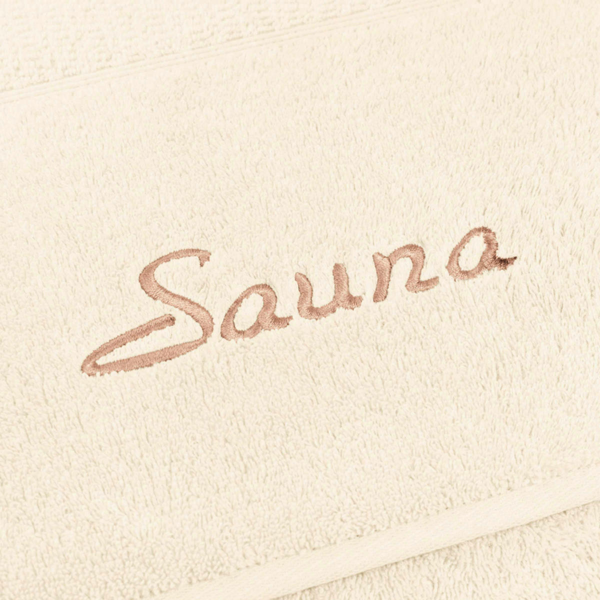 SAUNATUCH FROTTANA PEARL Elfenbein  - Elfenbein, Basics, Textil (80/200cm) - Moeve