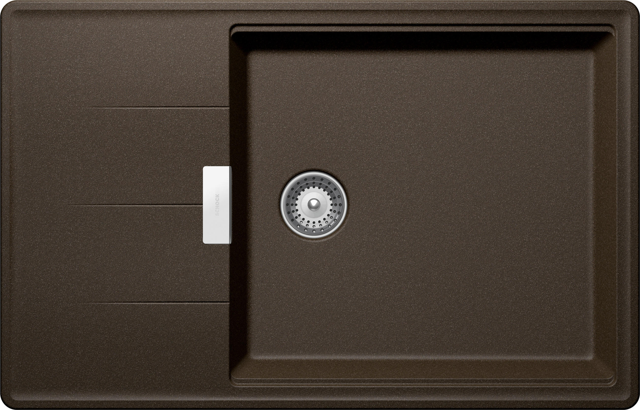 SPÜLE TIAD100LSABRO  - Bronzefarben, Basics, Stein (78/50cm) - Schock