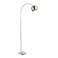 STEHLEUCHTE 46/25/150 cm    - Weiß/Nickelfarben, Basics, Kunststoff/Metall (46/25/150cm)