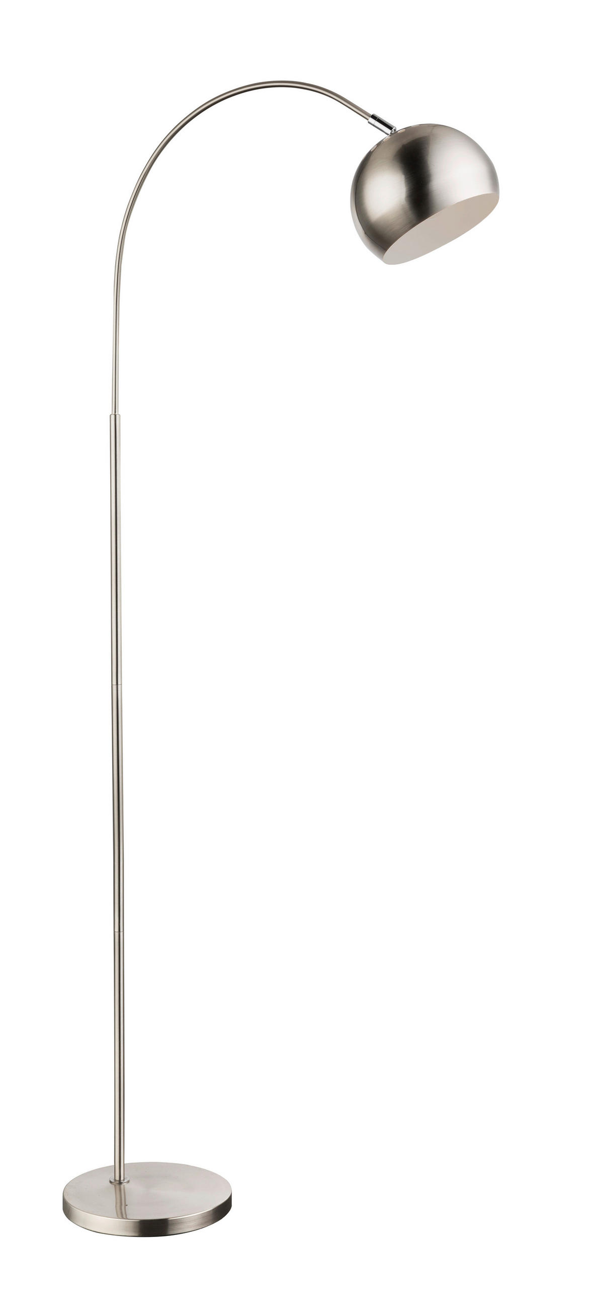 STEHLEUCHTE 46/25/150 cm    - Weiß/Nickelfarben, Basics, Kunststoff/Metall (46/25/150cm)