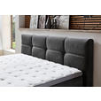 BOXSPRINGBETT 180/200 cm  in Anthrazit  - Anthrazit/Schwarz, KONVENTIONELL, Kunststoff/Textil (180/200cm) - Carryhome