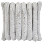 FELLKISSENHÜLLE ZUZANNO 48/48 cm  - Silberfarben, Textil (48/48cm) - Novel