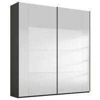 SCHWEBETÜRENSCHRANK 181/223/68 cm,  in Graphitfarben, 2 Tür(en)  - Graphitfarben, Design, Glas/Holzwerkstoff (181/223/68cm) - Xora