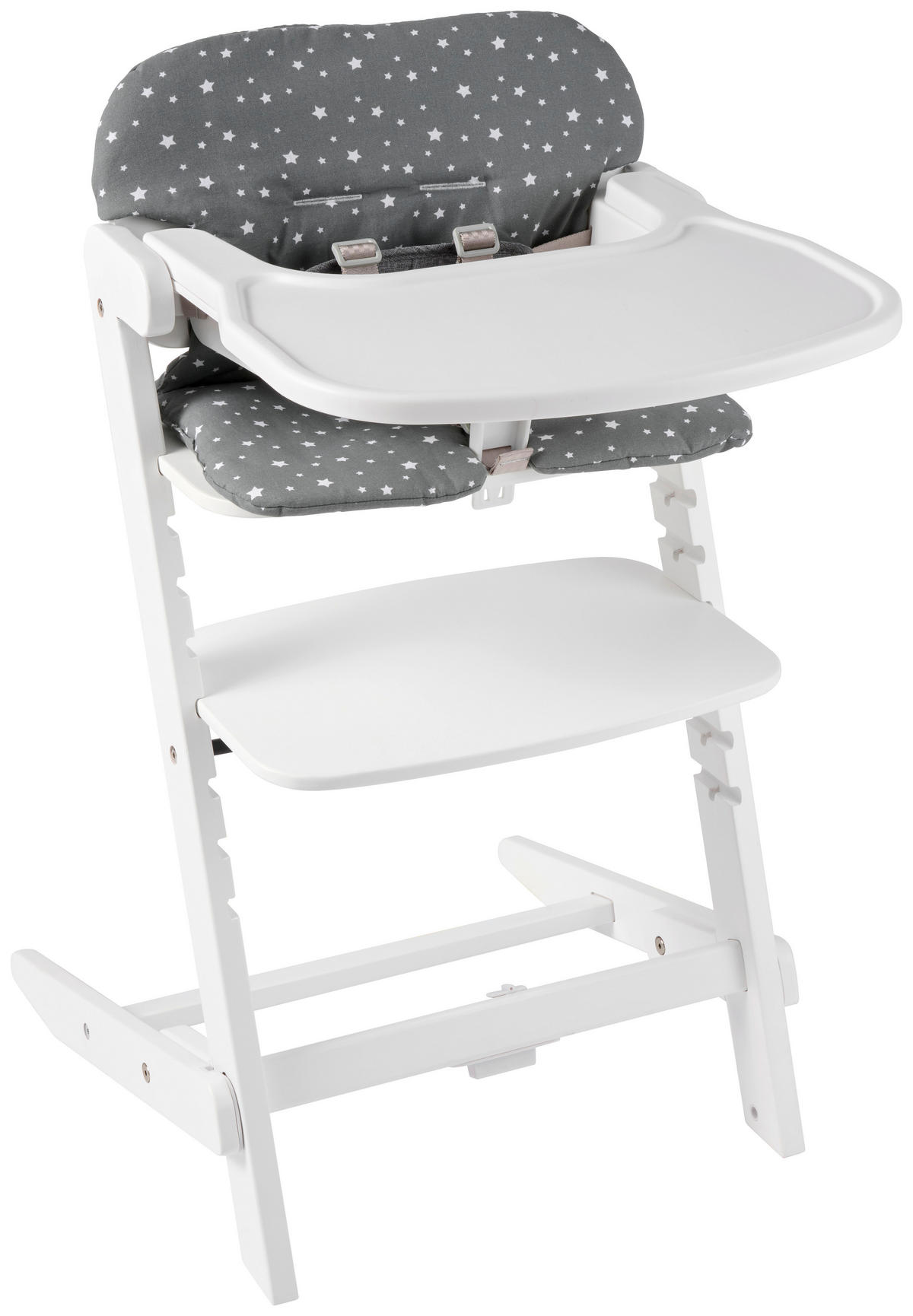 HOCHSTUHLEINLAGE BRUNCH  - Grau, Basics, Textil (42/52cm) - Jimmylee