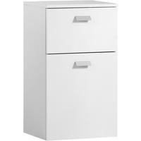 UNTERSCHRANK 40,3/70/32 cm   - Silberfarben/Weiß, KONVENTIONELL, Holzwerkstoff/Metall (40,3/70/32cm) - Stylife
