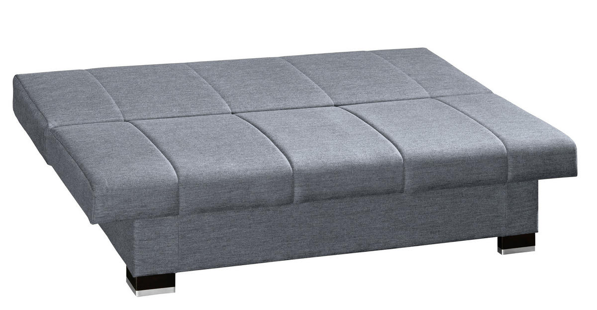 SCHLAFSOFA in Textil Blau, Grau  - Wengefarben/Blau, Konventionell, Holz/Textil (200/80/94cm) - Novel