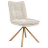 STUHL - Eichefarben/Beige, Design, Textil/Metall (52/89/65cm) - Carryhome