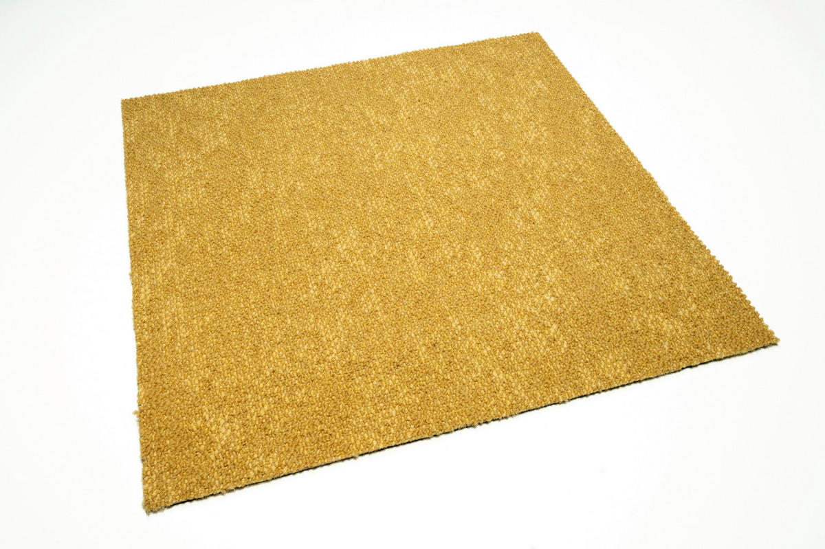 TEPPICHFLIESE 50/50 cm  in Hellgelb  - Hellgelb, Basics, Textil (50/50cm)