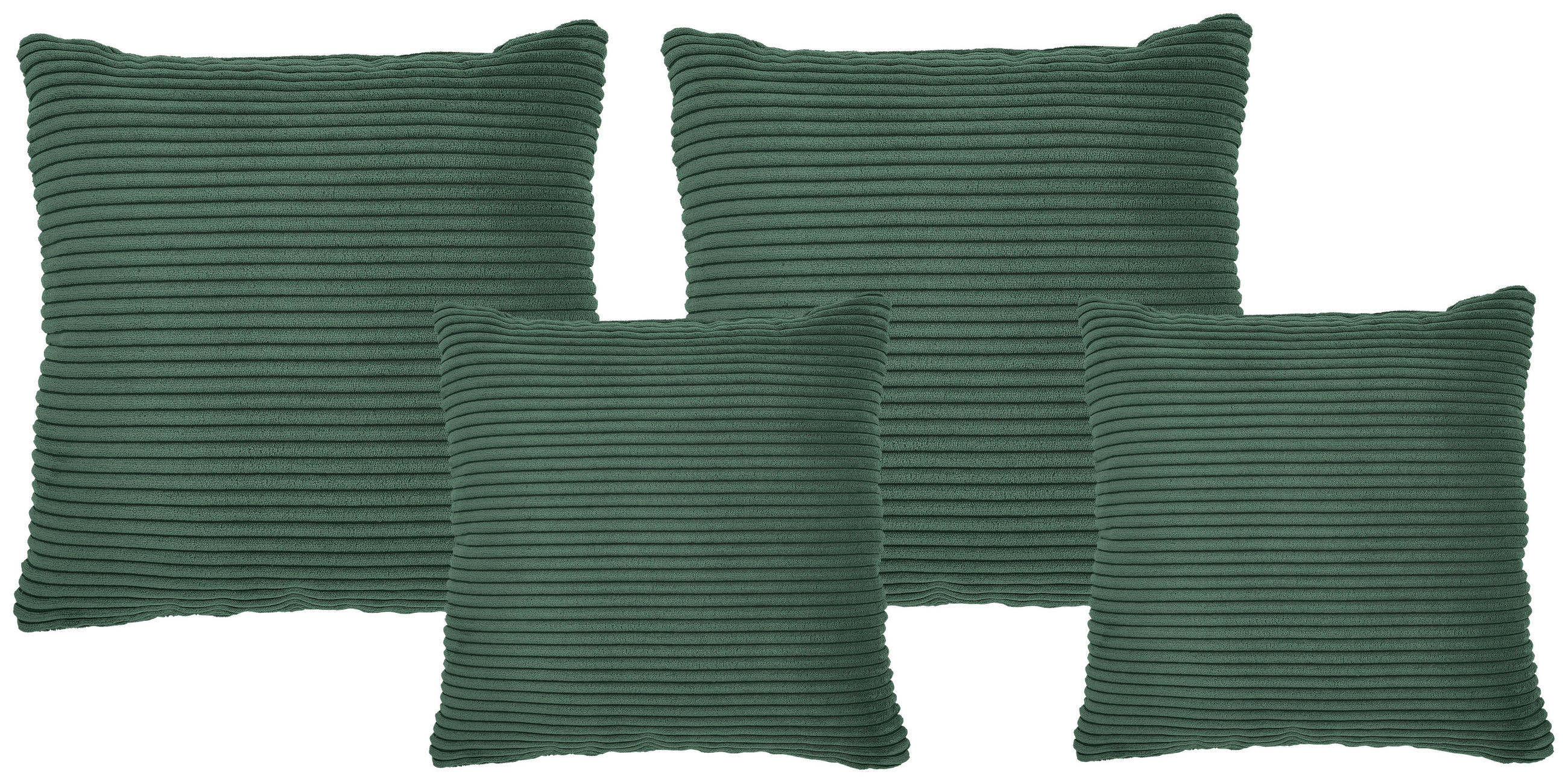ZIERKISSENSET  42/53/42/53 cm   - Grün, Konventionell, Textil (42/53/42/53cm) - Livetastic