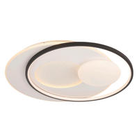 LED-DECKENLEUCHTE 34 W    58/50/10,5 cm  - Weiss/Schwarz, Basics, Kunststoff/Metall (58/50/10,5cm) - Novel