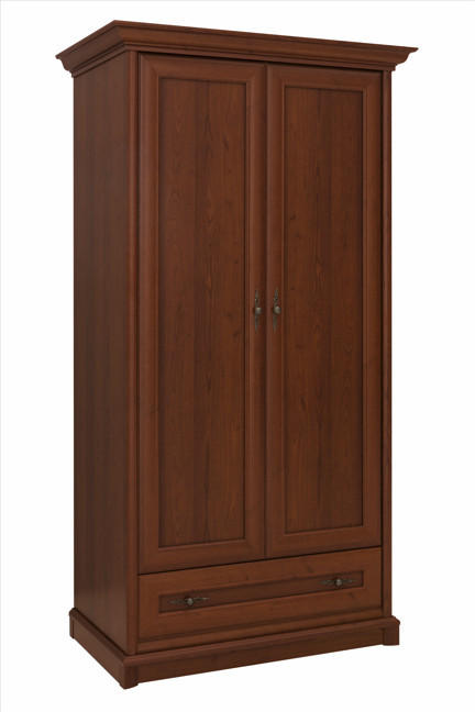 Dulap Cu Uși Rotative, 110/204,5/65,5 cm, castaniu - castaniu/alămiu, Natur, metal/material pe bază de lemn (110/204,5/65,5cm) - Cantus