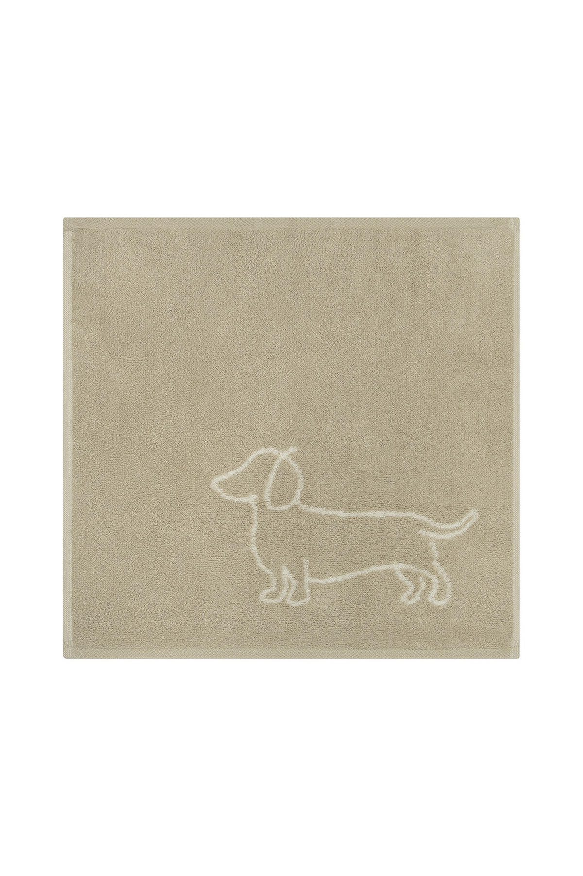 SEIFTUCH We love dogs Beige 30/30 cm  - Beige, KONVENTIONELL, Textil (30/30cm) - Cawoe