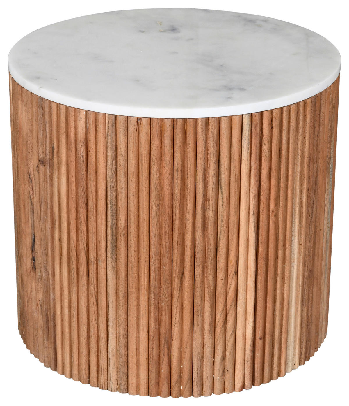 KONFERENČNÍ STOLEK, akácie, bílá, barvy akácie - bílá/barvy akácie, Design, dřevo/kámen (50/45/50cm) - MID.YOU