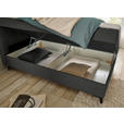 BOXBETT 120/200 cm  in Anthrazit  - Anthrazit, Basics, Holzwerkstoff/Textil (120/200cm) - Xora