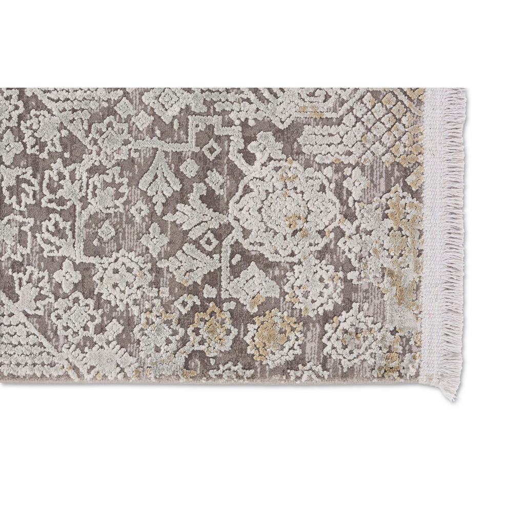 Thumbnail - Novel Webteppich Gravina, Beige, Grau, Textil, Vintage, rechteckig, 240x330 cm, für Fußbodenheizung geeignet, in verschi...