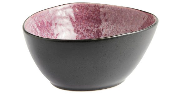 SCHALE SÖREN - Violett/Schwarz, LIFESTYLE, Keramik (16,5/6,5/18cm) - Novel