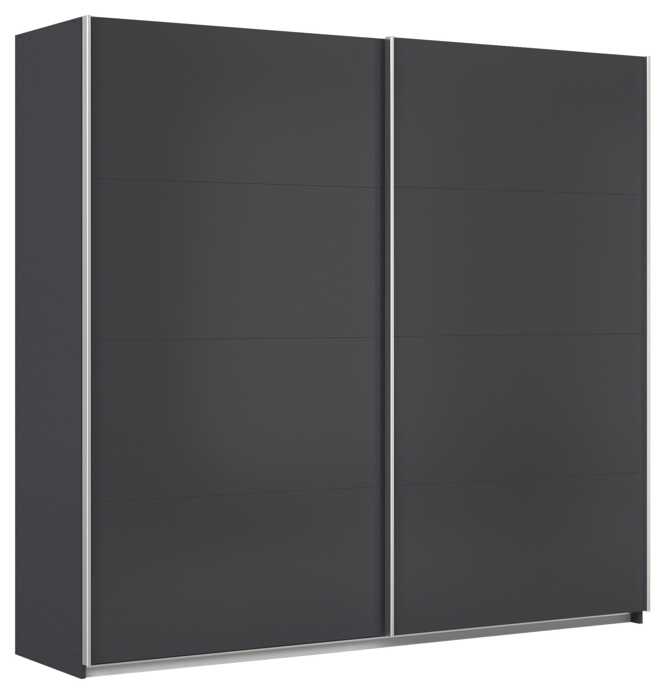 SCHWEBETÜRENSCHRANK  in Grau  - Alufarben/Grau, KONVENTIONELL, Holzwerkstoff/Metall (225/210/62cm) - Xora