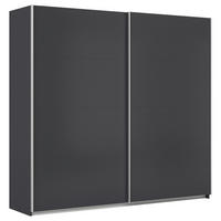 SCHWEBETÜRENSCHRANK  in Grau  - Alufarben/Grau, KONVENTIONELL, Holzwerkstoff/Metall (225/210/62cm) - Xora