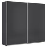 SCHWEBETÜRENSCHRANK  in Grau  - Alufarben/Grau, KONVENTIONELL, Holzwerkstoff/Metall (225/210/62cm) - Xora