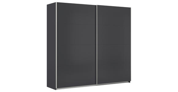 SCHWEBETÜRENSCHRANK  in Grau  - Alufarben/Grau, KONVENTIONELL, Holzwerkstoff/Metall (225/229/62cm) - Xora