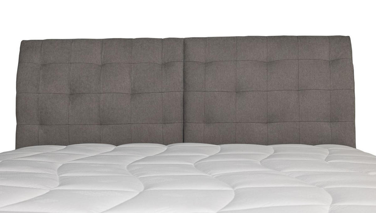 PAT BOXSPRING 160x200 cm 160/200 cm  in gri  - argintiu/gri, Modern, textil (160/200cm) - Hom`in