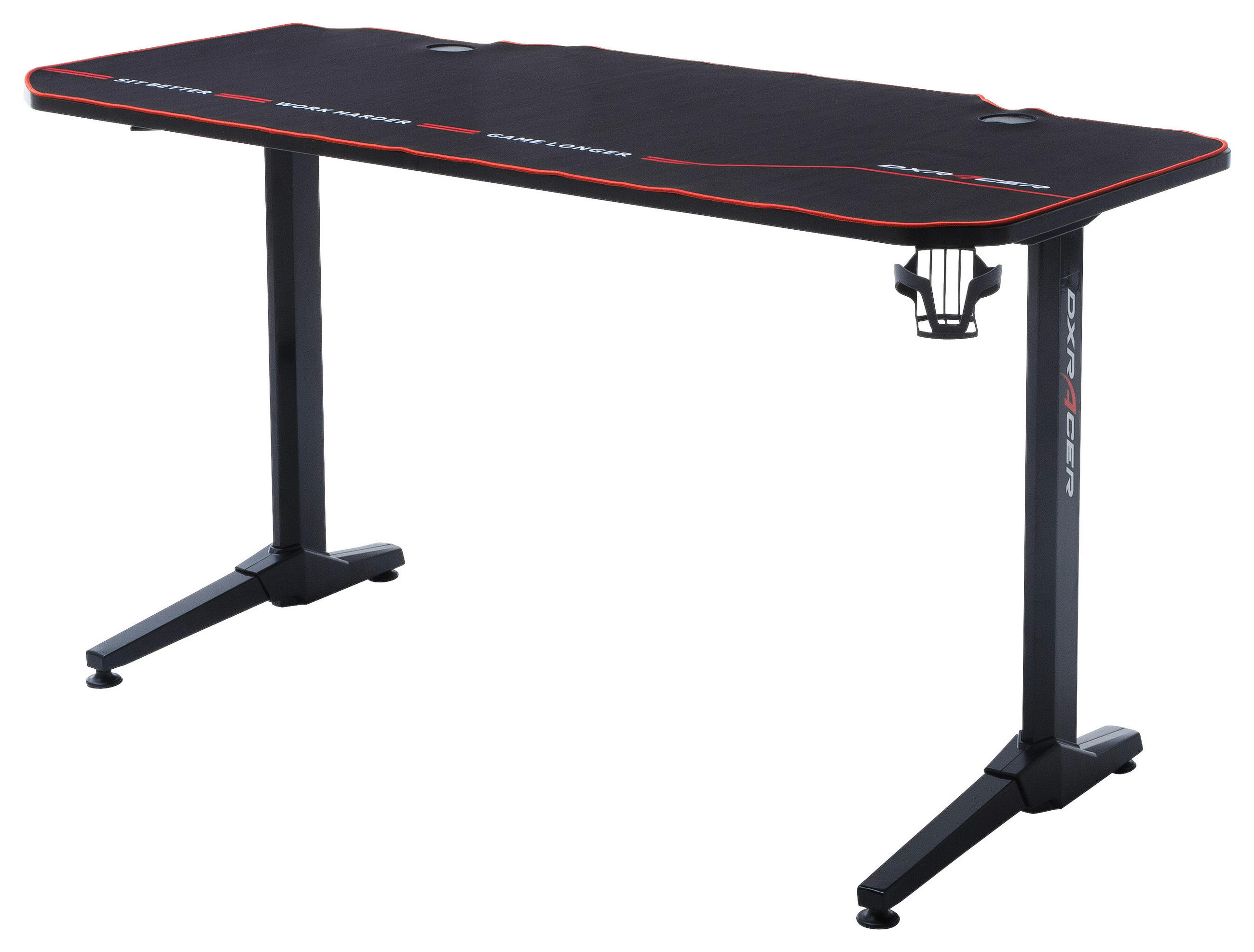 GAMING TISCH 140/65/75 cm in Schwarz - Schwarz, Design, Holzwerkstoff/Metall (140/65/75cm) - Dxracer