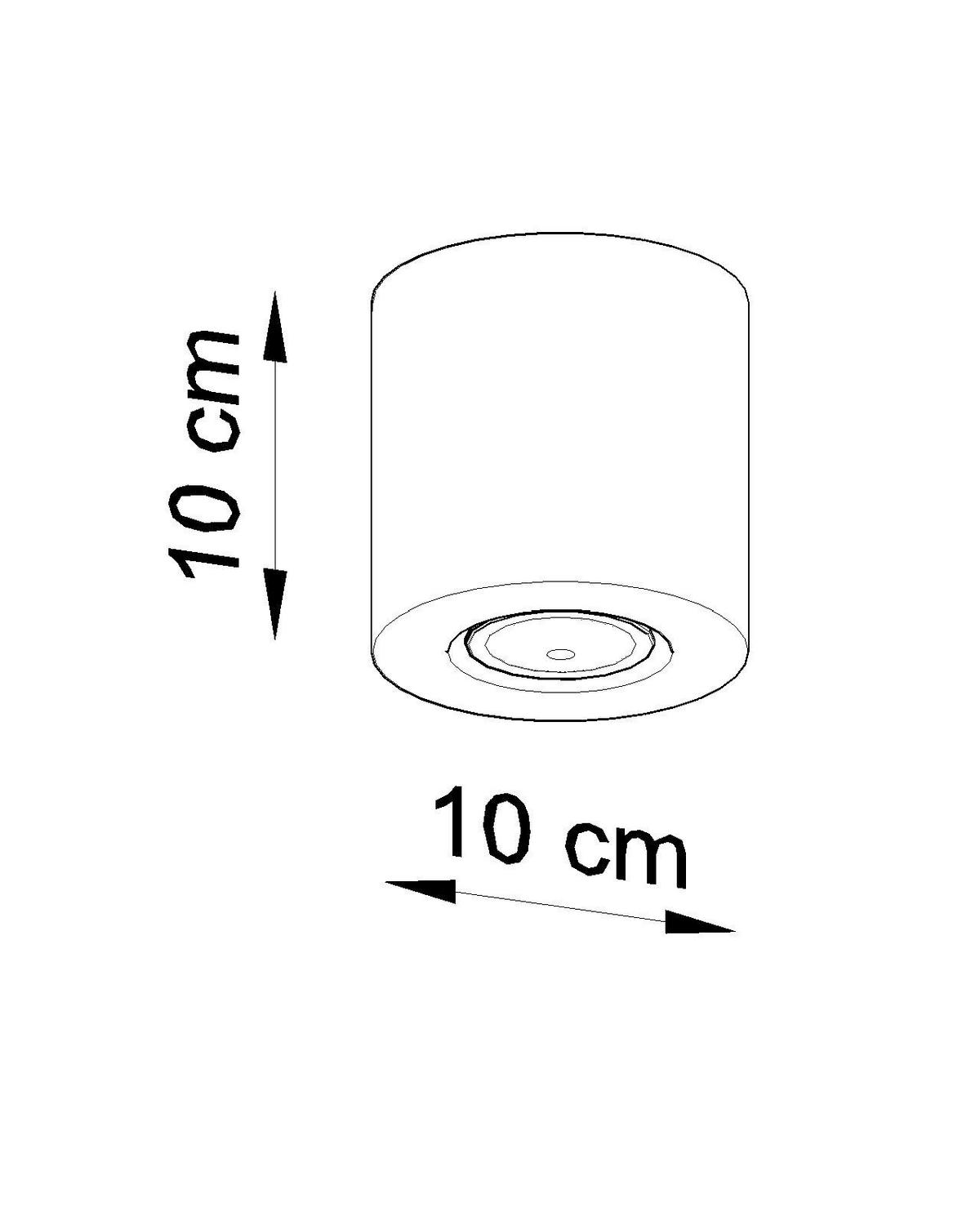 AUFBAULEUCHTE Orbis 10/10/10 cm  - Hellgrau, KONVENTIONELL, Stein (10/10/10cm)