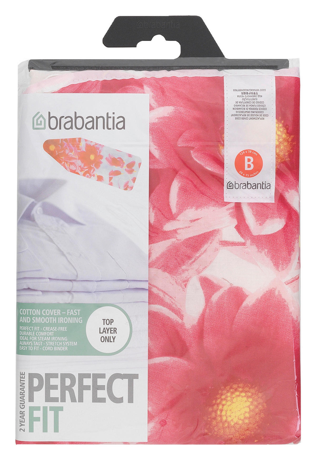 BÜGELBRETTBEZUG - Multicolor, Design, Textil (38/124/0,2cm) - Brabantia