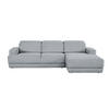 ECKSOFA Grau Webstoff  - Schwarz/Grau, Design, Kunststoff/Textil (204/293cm) - MID.YOU