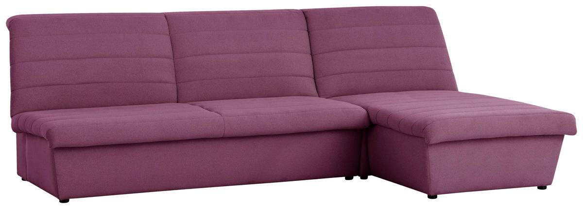 ECKSOFA Looks VIII Weinrot Webstoff  - Weinrot/Schwarz, Design, Kunststoff/Textil (274/168cm) - LOOKS by W.Joop