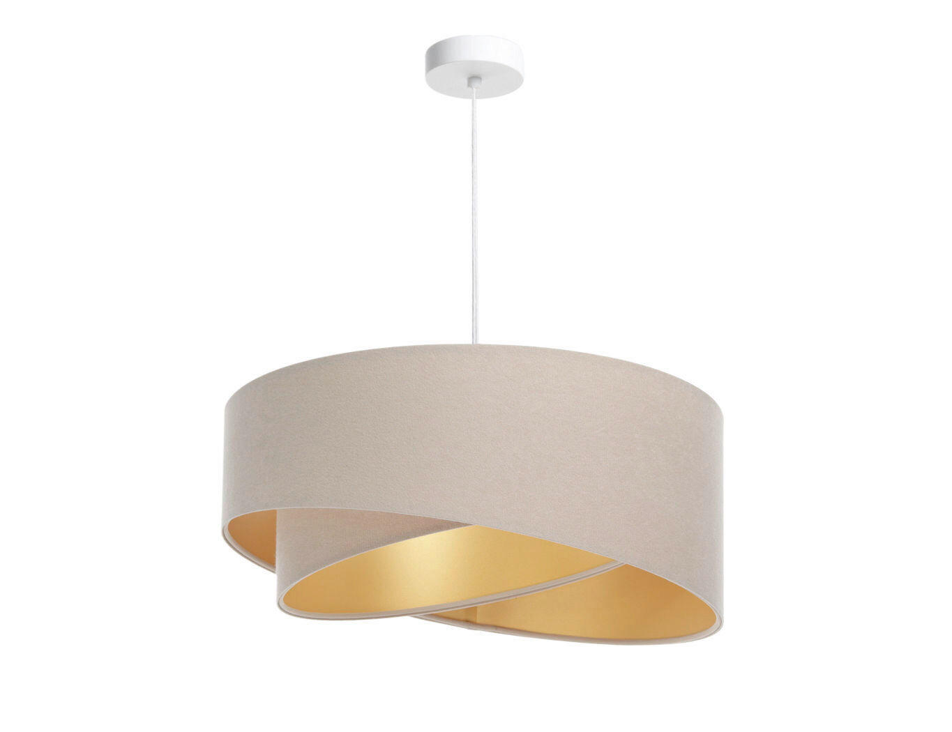 HÄNGELEUCHTE Galaxy 50/93 cm   - Beige/Goldfarben, Design, Kunststoff/Textil (50/93cm)