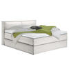 BOXSPRINGBETT 180/200 cm  in Creme  - Creme/Schwarz, Design, Textil (180/200cm) - home24