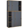 AKTENSCHRANK 100/183/37 cm  - Honigeiche/Anthrazit, Design, Holzwerkstoff (100/183/37cm) - MID.YOU