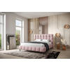 LIT REMBOURRÉ 180/200 cm  in Rosa  - Schwarz/Rosa, Modern, Holzwerkstoff/Kunststoff (180/200cm) - MID.YOU