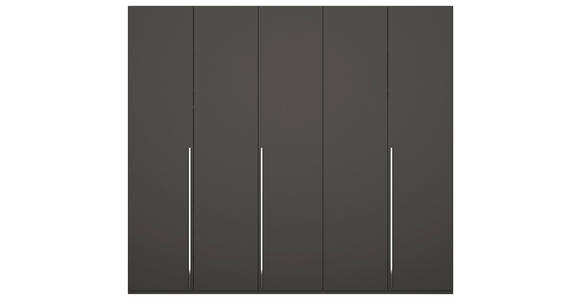DREHTÜRENSCHRANK 251/223/60 cm 5-türig  - Chromfarben/Graphitfarben, Design, Holzwerkstoff/Metall (251/223/60cm) - Novel