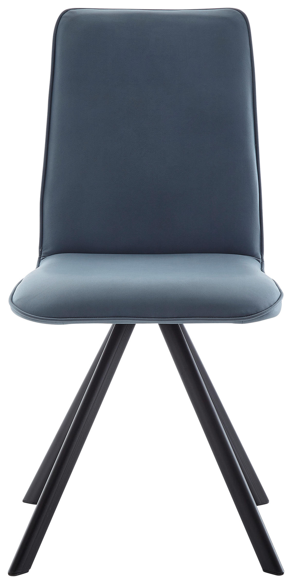 STOL, kovina, tekstil črna, svetlo modra  - svetlo modra/črna, Design, kovina/tekstil (48/93/60cm) - Cantus